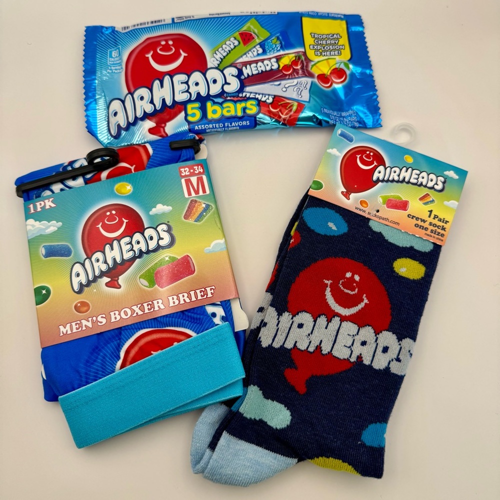 Men's Airheads Boxer Brief and Sock Set - Size M